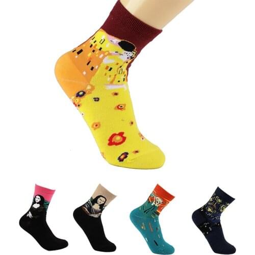 Harajuku Funny Cartoon Cute Fashion Autumn Winter Couple Cotton Socks Happy Gifts for Men Socks Crew Casual Happy Women Sock