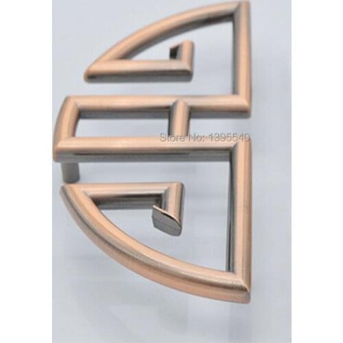 New 96mm Antique Cabinet Knob Euro-Style Furniture Hardware Copper Solid Vintage Cupboard Closet Handles Drawer Handle Pull Bars