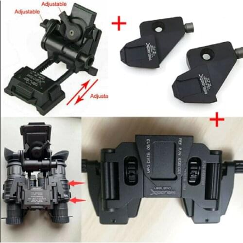 NEW CNC Metal BINOCULAR Bridge Bracket + 2*J arm+L4G24 Helmet Mount F/ 14 PVS Double
