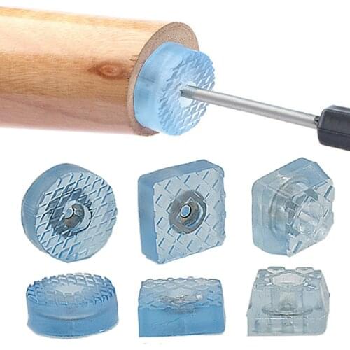 Table And Chair Foot Pad Raised Rubber Sofa Stool Leg Pad Soft Foot Nail Non Slip Table Corner Furniture Foot Pad