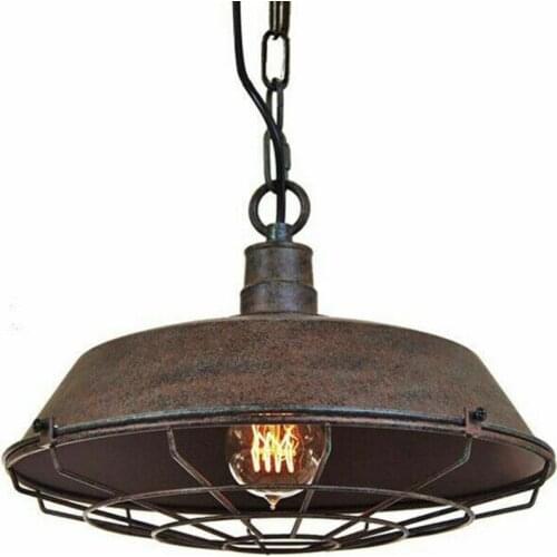 Practical Rustic Ceiling Light For Living Room Bedroom Ceiling Light Vintage Restaurant Pendant Fixture Lamp Shade 1Pcs