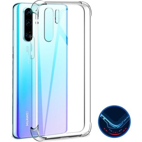 Shockproof Silicone Case On For Huawei P30 P20 P40 Lite Pro Transparent Case Y5 Y6 Y7 Y8 Y9 Pro Prime P Smart 2019 Z 2018 Cover