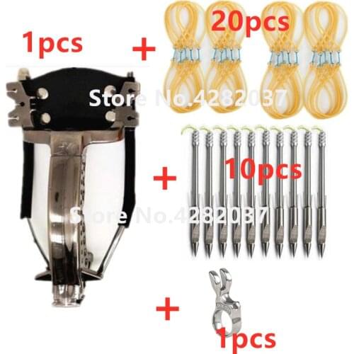 Outdoor Powerful Multi-function Fishing Shooting Fish Slingshot Catapult Hunting Sling Shot Arrow Kit Slingshot Fish Darts Set