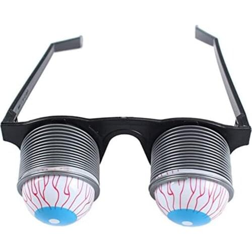 Prank Joke Toy Dropping Eyeball Glasses for Halloween Costume Parties Funny Horror Pop Out Eyes Glasses