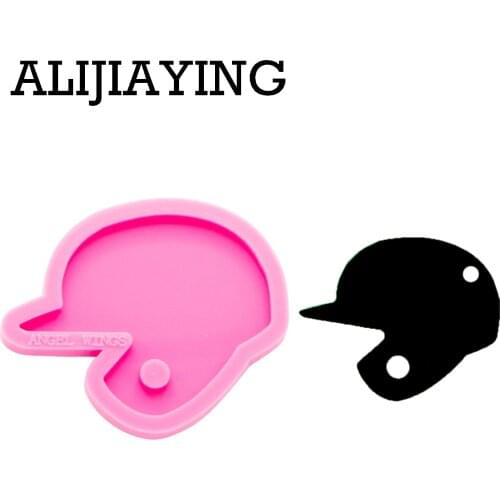 DY0267 Smooth art design Baseball hat craft epoxy resin DIY helmet silicone mold for Keychain jewelry