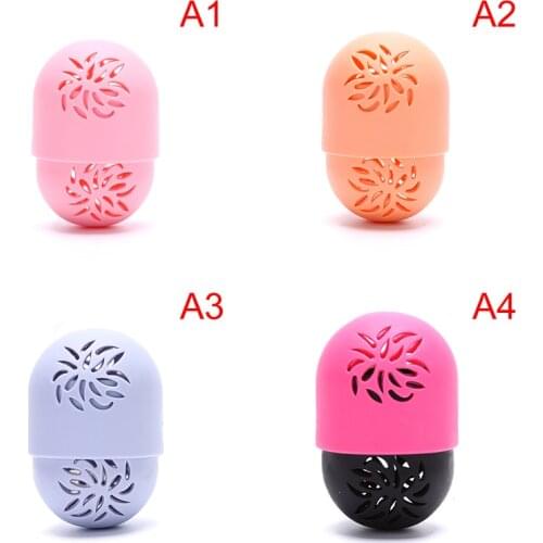 Silicone Beauty Sponge Storage Box Egg Stand Powder Puff Drying Holder Mildew Proof Cosmetic Puff Case Makeup Accessories