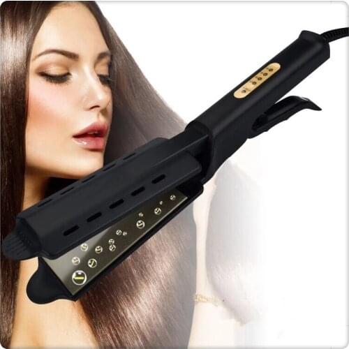 Hair Straightener Four-gear Temperature Adjustment Ceramic Tourmaline Ionic Flat Iron Hair Steam Straightener Styling Tool