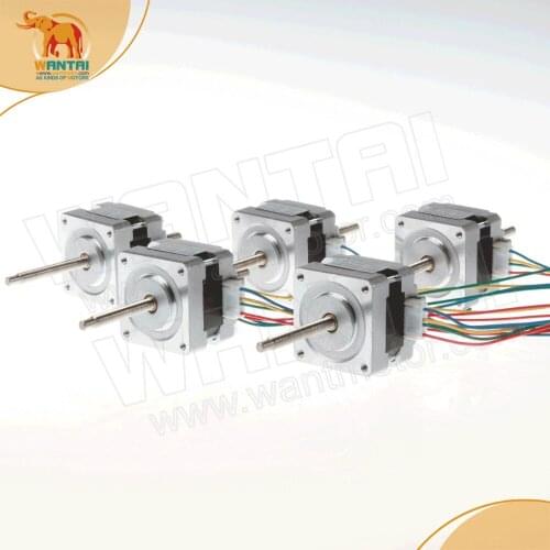 Top rated )5PCS wantai Nema 16 Stepper Linear Motor of 100mm Stoke Length 39BYGL215A,12VDC,0.4A