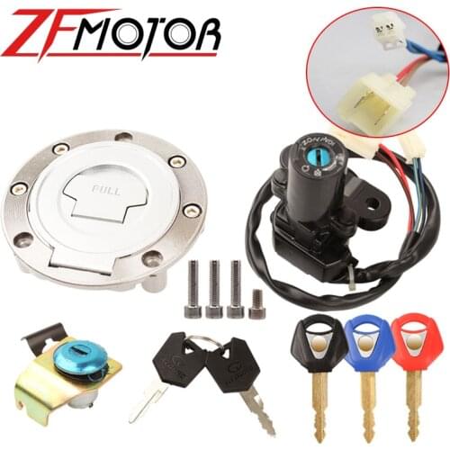 Fuel Gas Cap Ignition Switch Seat Lock with Key Kit For Yamaha YZF R1 R6 2001 2002 2003 2004 2005 2006 2007 2008 2009 2010 2011