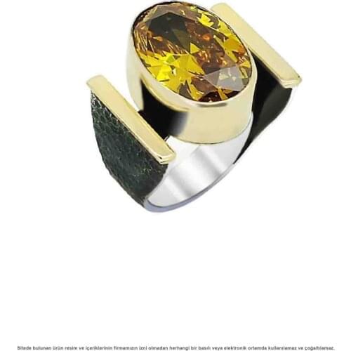Citrine Gemstone 101 Model Design Silver Lady Ring