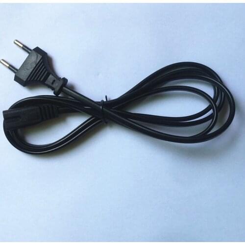 1pcs EU Power Cable Cord Figure 8 C7 To Euro Eu European 2 Pin AC Plug Power Cable Cord For Cameras Printers Notebook