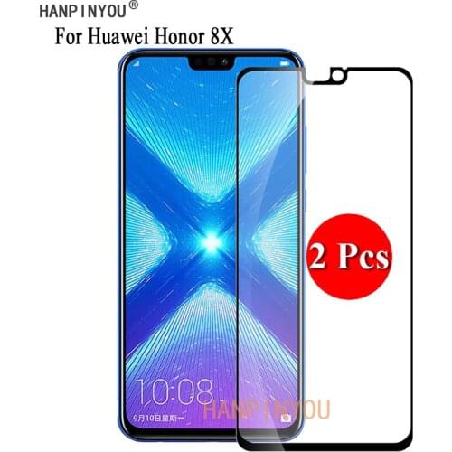 2 Pcs/Lot For Huawei Honor8X / Honor 8X Max Full Cover Screen Protector Tempered Glass Protective Film + Clean Tools