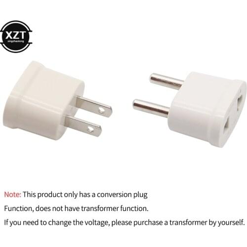3pcs EU/US Plug Travel Power Adapter 110v 220v Mini Europe USA Wall AC Powered Portable EU Charger Outlet Converter 2 Pin Socket