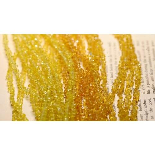 AAAA LOOSE BEADS 4-5mm yellow sapphire drop faceted wholesale for DIY jewelry necklace