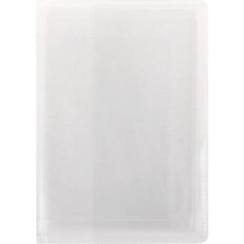 THINKTHENDO 12x9cm PVC Transparent Auto Documents Cover Russian Drivers License Case Protect Car ID Card Holder for Men Women