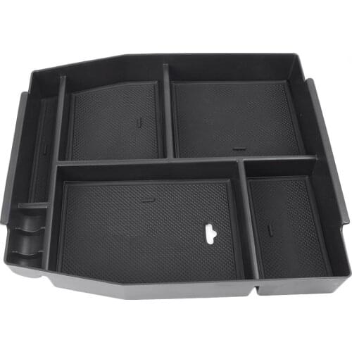 For Ford F150 Case Organizer Armrest Storage Box F-150 2015 2016 2017 2018 Automobile Part Accessories Black ABS Plastic