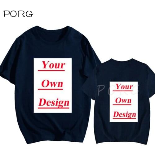 Asian Size 100% Cotton Custom T Shirt Make Your Own Design Logo Men Women Double Print Original Design High Quality Gifts Tshirt