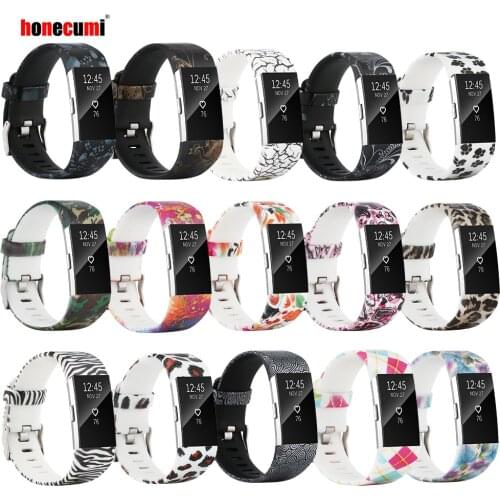 Honecumi Colorful Band for Fitbit Charge 2 Soft Silicone Smartwatch Wrist Strap for Fitbit Charge 2 Replacement Band Accessories
