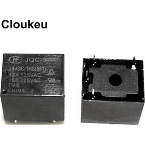 JQC-3FF-24VDC-1HS 10A Relay DIP4 HF3FF-024-1HS