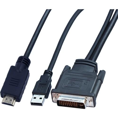 DVI M1-DA 30+5 pin to HDMI-compatible Cable Dual link+ USB Projector cable 1.7m