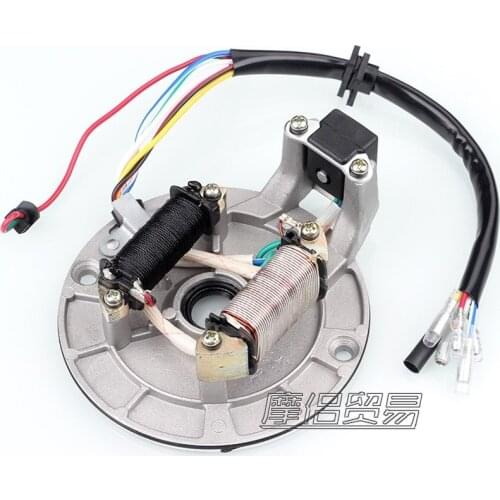 Motorcycle Stator Coil 70 90 110CC Ignition Magneto Stator Plate Ignition Coil Rotor For Pit Bike Dirt Pit Bike Atv Go Kart