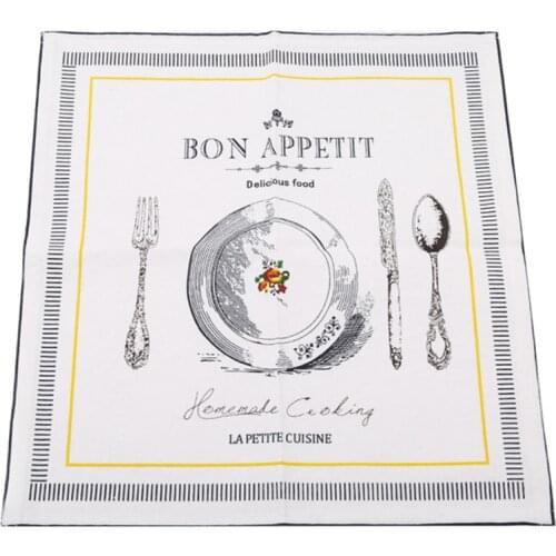 Creative 4 Patterns New Classical Fabric Art Table Napkin Cotton Linen Cloth Table Napkin Home/Hotel Table Mat Table Decoration