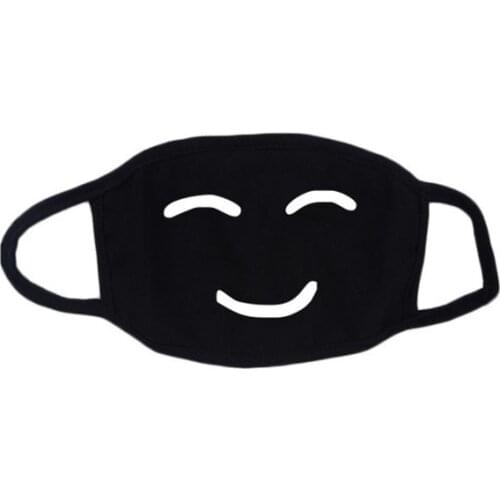Cute Anime Bear Funny face expression mouth mask Reusable Cotton dust proof Protective mask halloween gift cosplay Accessories