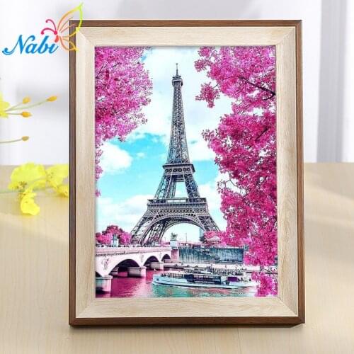 Nabi Full Square Diamond Painting Landscapes Embroidery Pictures Of Rhinestones Cross Stitch Kit Diamond Mosaic Paris Craft