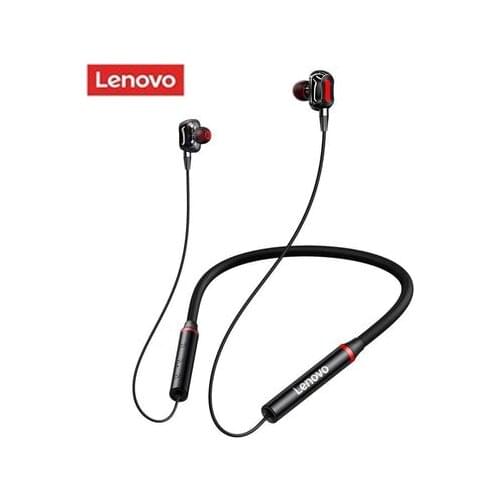 Lenovo Earphone 4-speaker Bluetooth5.0 Wireless Headset Neckband Earphones IPX5 Waterproof Sport Earbud with Noise Cancelling