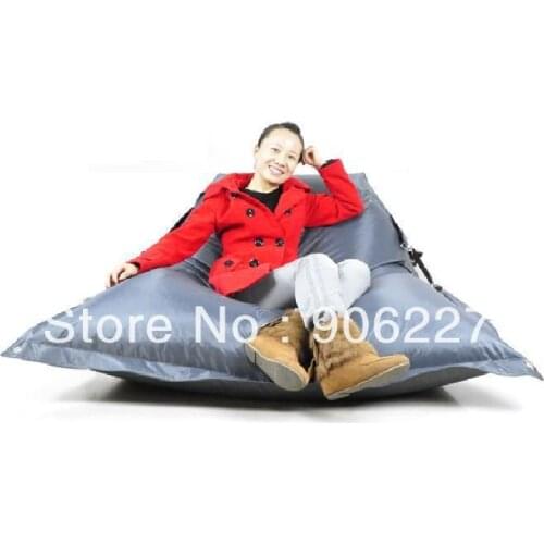 The original !! outdoor buggle up grey bean bag, garden beanbag sofa chair - free shipping