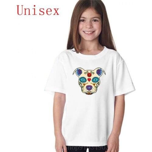 Pit Bull Sugar Skull Bulldog boy clothes girl clothes kids clothes boys shirts for teenage girls kids clothes girls 8 to 12