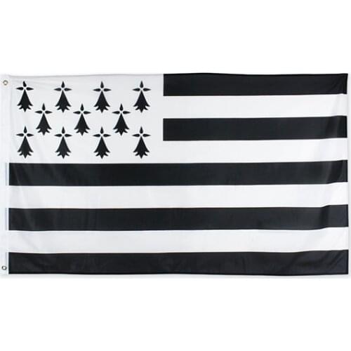Hanging 90*150cm Breizh Bretagne Llydaw brittany Flag For Decoration
