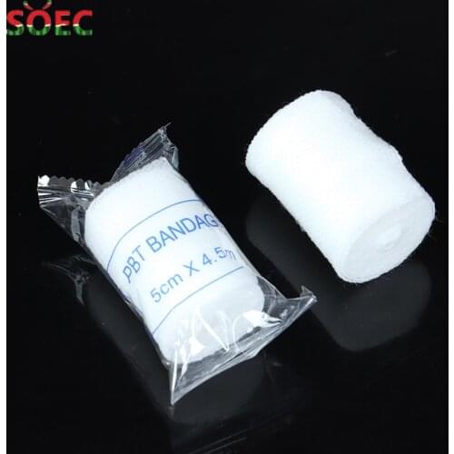 10 Rolls BT Elastic Bandage First Aid Kit Gauze Roll Dressing Bandages 5cm*450cm