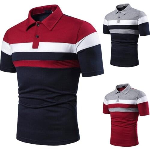 Summer Knitted Cotton Striped Polo Shirt Men Short Sleeve Slim Fit Poloshirt For Male Brand Clothes