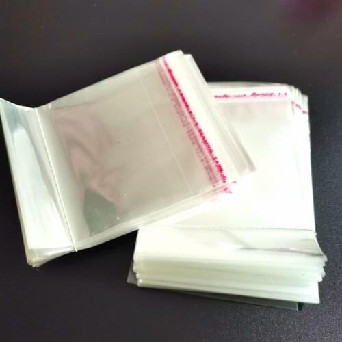 Hot 500pcs Clear Plastic BagsTransparent Self Adhesive Seal OPP Poly Self Sealing Gift Pouches Bags for Gifts Packaging Bags