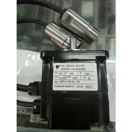 SGMPH-01AAE4SD , servo motor , used in good condition . 80% appearance new , good working , free shipping