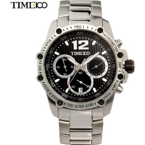 Time100 Mens Stainless Steel Watch