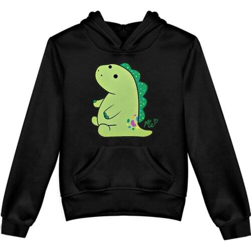 Moriah Elizabeth Hoodies Fashion Cute Dinosaur Print Hoodies Boy Girl Casual Long Sleeve Kawaii Clothes Harajuku Kids Sweatshirt