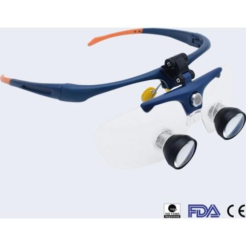 TTL 2.5X420mm Magnifying Glasses Binocular Medical Magnifier Surgical Dental Loupes+LED Headlight Headlamp Illuminator