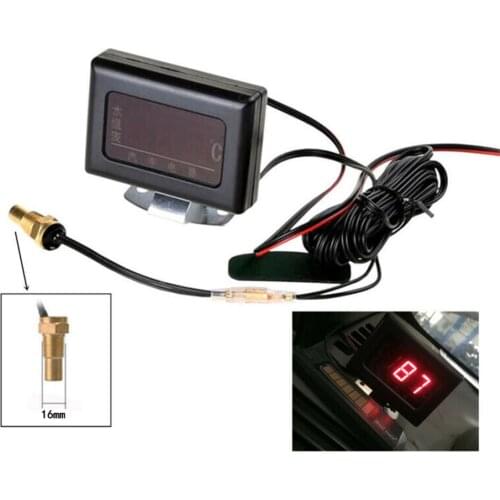 Universal Car 3 IN 1 LCD 12/24V Truck Car Digital Water Temperature Gauge Kit Temp Sensor Plug For Universal Car