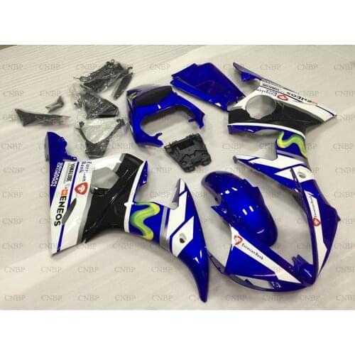 YZFR6 2003 - 2005 Bodywork YZF600 R6 04 05 Body Kits for YAMAHA YZFR6 2004 Blue White Plastic Fairings