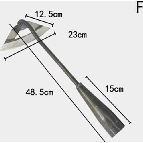 1pc All-steel Hardened Hollow Hoe Handheld Weeding Rake Planting Vegetable Farm Garden Agriculture Tool Weeding Accessories
