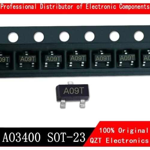 50PCS AO3400 SOT23 AO3400A SOT-23 A09T SOT23-3 SMD New and Original IC Chipset