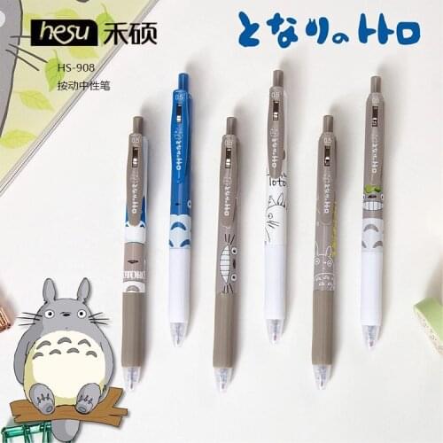 50pcs Kawaii Gel Pens Cartoon animals black color gel-inkpens for writing Cute stationery office school supplies 0.5mm