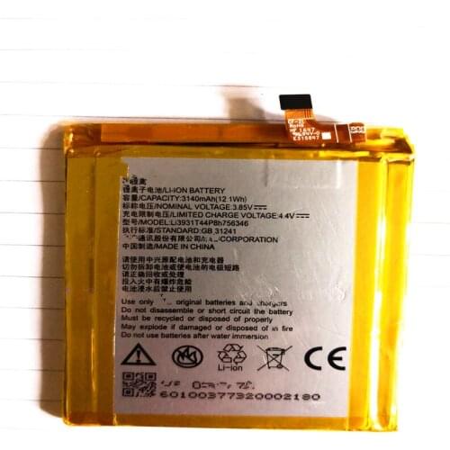 LI3931T44P8H756346 cell phone Battery For ZTE Axon 7 5.5inch A2017 Battery 3140mAh with Repair Tools