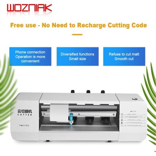 Intelligent Film cutting machine Touch screen LCD mobile phone tablet front glass back cover protect film cut protective tool