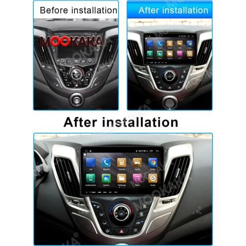 9.66 Inch Car Radio GPS Navigator For Hyundai Veloster Android 10.0 Latest Map Sat NavCar FM Radio Bluetooth Multimedia Player