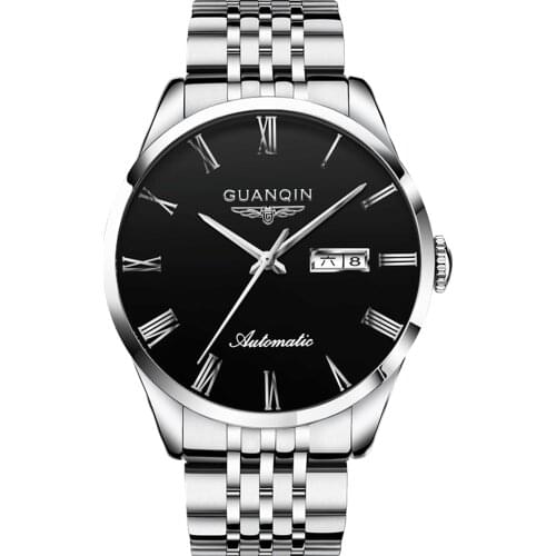 GUANQIN 2021 New Clock Male Sapphire Top Brand Waterproof Automatic Mechanical Luxury Wrist Watch Men Business relogio masculino