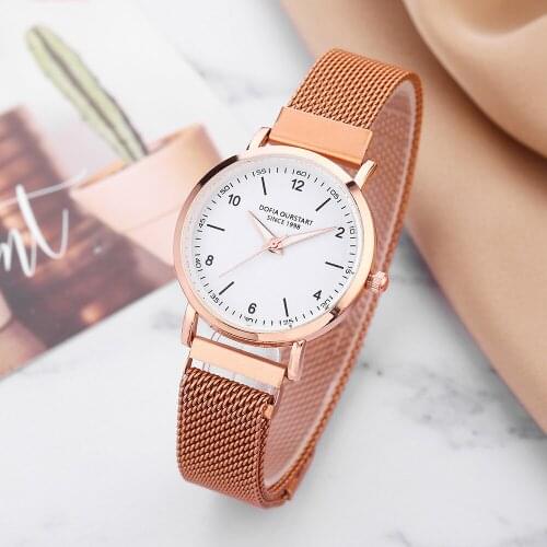 Luxury Watches For Women Bracelet Quartz Magnetic Watch Ladies Sports Dress Rose Gold Dial Wristwatches Clock Relogio Feminino