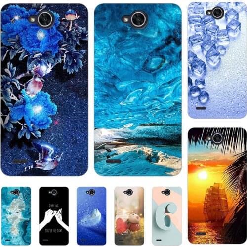 For LG X Power 2 Power2 M320 M320N M 320 5.5" K10Power Cover Fashion Cool Cartoon Flower Capa Soft Silicone TPU Case